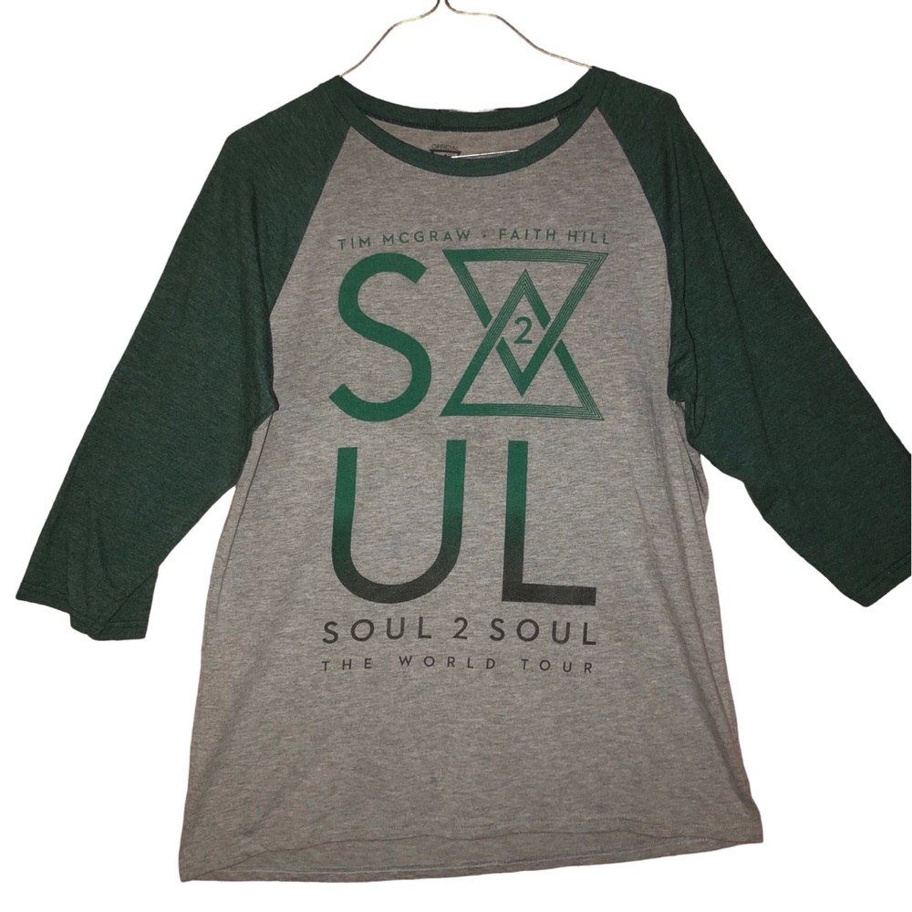 Tim McGraw Faith Hill Soul 2 Soul Concert baseball tee shirt